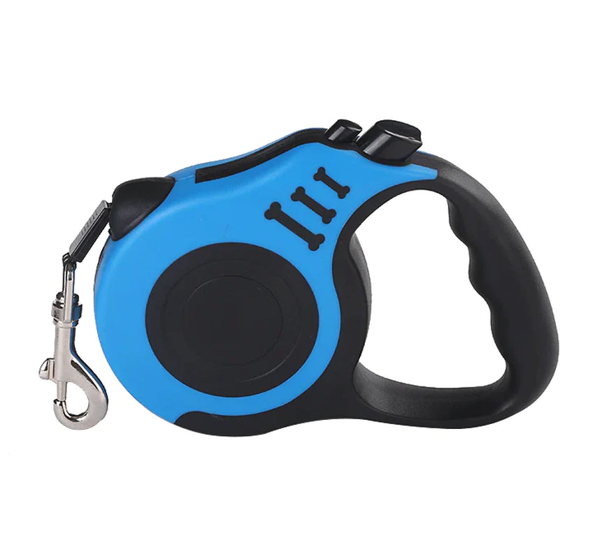 16.5FT Automatic Retractable Dog Leash & Collar – Hands-Free Walking Lead