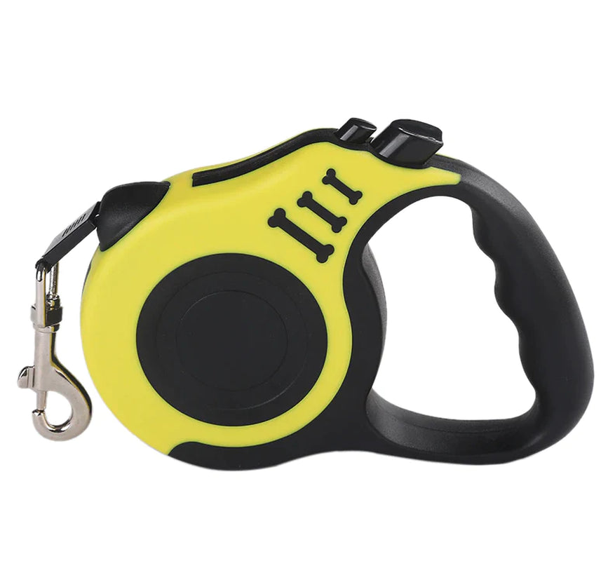 16.5FT Automatic Retractable Dog Leash & Collar – Hands-Free Walking Lead