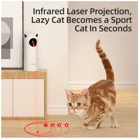 Automatic Cat Toys Interactive Smart Teasing Pet LED Laser Indoor Cat Toy Accessories Handheld Electronic Cat Toy for Dog