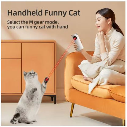 Automatic Cat Toys Interactive Smart Teasing Pet LED Laser Indoor Cat Toy Accessories Handheld Electronic Cat Toy for Dog