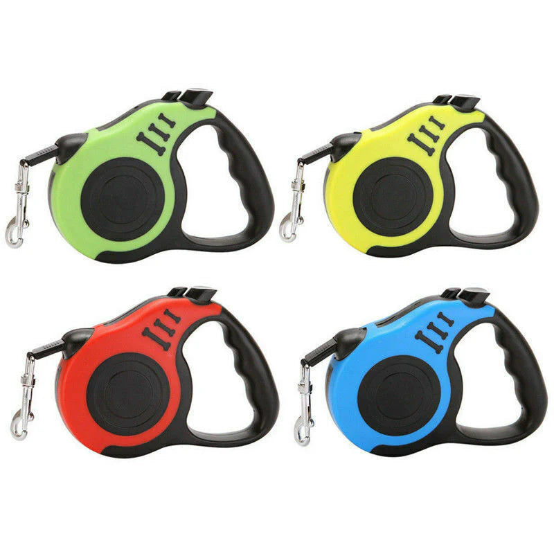 16.5FT Automatic Retractable Dog Leash & Collar – Hands-Free Walking Lead